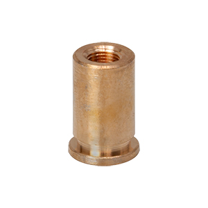 F2ESN1P - Threaded Bushing, Phosphor Bronze, M2 x 0.20