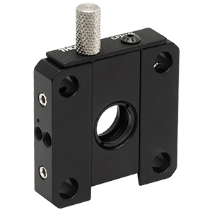 CFH1R - 30 mm Cage Plate with Removable Filter Holder for Ø1/2in Optics, 8-32 and M4 Taps