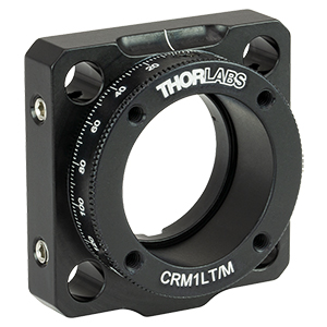 CRM1LT/M - Cage Rotation Mount for Ø1in Optics, Double Bored with Setscrew, M4 Tap