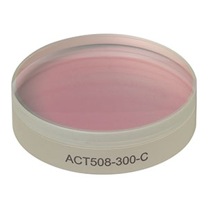 ACT508-300-C - f = 300.0 mm, Ø2in Achromatic Doublet, ARC: 1050 - 1700 nm