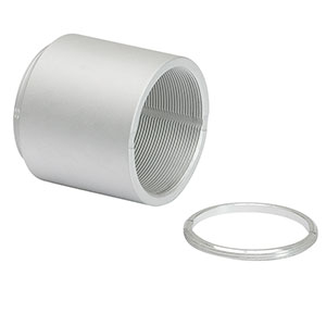 SM1L10V - Vacuum-Compatible SM1 Lens Tube, 1.00in Thread Depth, One Retaining Ring Included
