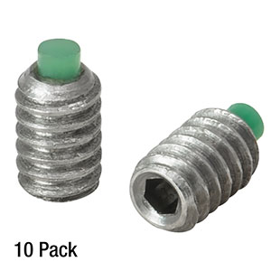 SS2SN013 - 2-56 Stainless Steel Nylon-Tipped Setscrew, 1/8in Long, 10 Pack