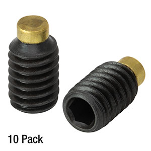 Thorlabs - SS4MB6 M4 x 0.7 Alloy Steel Brass-Tipped Setscrew, 6 mm