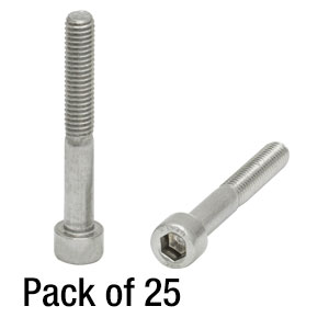 SH6MS45 - M6 x 1.0 Stainless Steel Cap Screw, 45 mm Long, 25 Pack