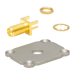 EEAEPSMA - End Plate for Electronics Housings, SMA Connector, 1.00in x 1.25in