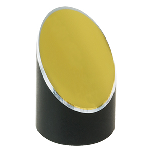 MPD039-M03 - Ø1/2in 90° Off-Axis Parabolic Mirror, Unprot. Gold, RFL = 3in
