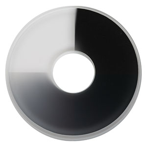 NDC-25C-2-A - Unmounted Continuously Variable ND Filter, Ø25 mm, OD: 0.04 - 2.0, ARC: 350 - 700 nm