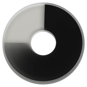 NDC-25C-4-B - Unmounted Continuously Variable ND Filter, Ø25 mm, OD: 0.04 - 4.0, ARC: 650 - 1050 nm