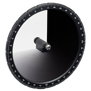 NDC-100C-4M-A - Mounted Continuously Variable ND Filter, Ø100 mm, OD: 0.04 - 4.0, ARC: 350 - 700 nm