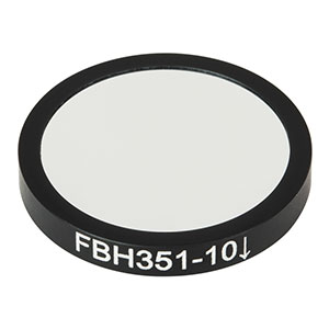 FBH351-10 - Hard-Coated Bandpass Filter, Ø25 mm, CWL = 351 nm, FWHM = 10 nm