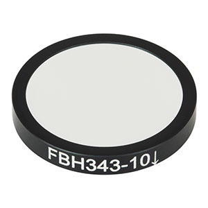 FBH343-10 - Premium Bandpass Filter, Ø25 mm, CWL = 343 nm, FWHM = 10 nm