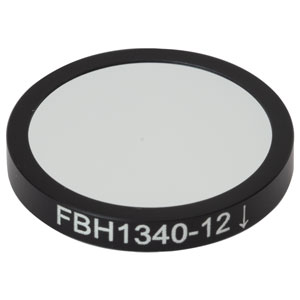 FBH1340-12 - Bandpass Filter, Ø25 mm, CWL = 1340 nm, FWHM = 12 nm
