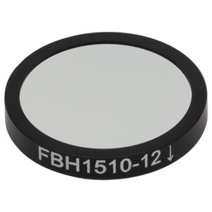 FBH1510-12 - Hard-Coated Bandpass Filter, Ø25 mm, CWL = 1510 nm, FWHM = 12 nm