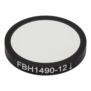 FBH1490-12 - Premium Bandpass Filter, Ø25 mm, CWL = 1490 nm, FWHM = 12 nm