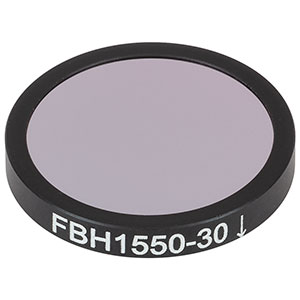 FBH1550-30 - Hard-Coated Bandpass Filter, Ø25 mm, CWL = 1550 nm, FWHM = 30 nm