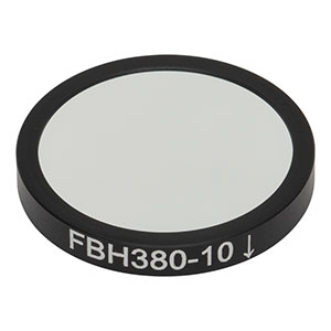 FBH380-10 - Premium Bandpass Filter, Ø25 mm, CWL = 380 nm, FWHM = 10 nm
