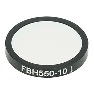 FBH550-10 - Bandpass Filter, Ø25 mm, CWL = 550 nm, FWHM = 10 nm