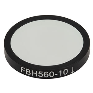 FBH560-10 - Premium Bandpass Filter, Ø25 mm, CWL = 560 nm, FWHM = 10 nm