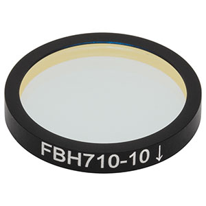 FBH710-10 - Bandpass Filter, Ø25 mm, CWL = 710 nm, FWHM = 10 nm