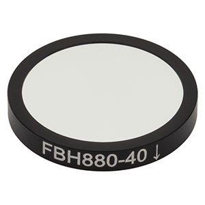 FBH880-40 - Hard-Coated Bandpass Filter, Ø25 mm, CWL = 880 nm, FWHM = 40 nm