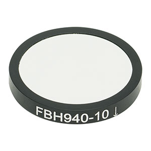 FBH940-10 - Hard-Coated Bandpass Filter, Ø25 mm, CWL = 940 nm, FWHM = 10 nm