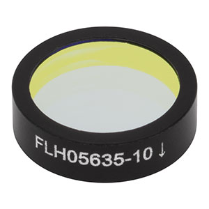 FLH05635-10 - Premium Bandpass Filter, Ø12.5 mm, CWL = 635 nm, FWHM = 10 nm
