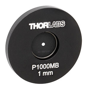 P1000MB - Ø1in Mounted Pinhole, 1000 ± 10 µm Pinhole Diameter, Molybdenum