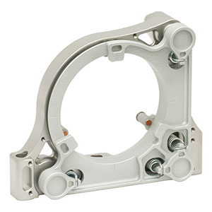 POLARIS-K4F4 - Polaris<sup>®</sup> Low-Distortion Ruggedized Ø4in Mirror Mount, 2 Hex Adjusters with Side Holes