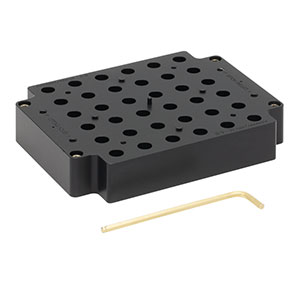 PFC10AL - Aluminum Curing Block for Ø9 - 10 mm Connectors, PTFE Coated