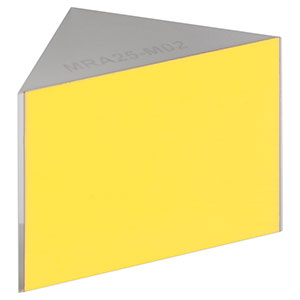 MRA25-M02 - Right-Angle Prism Mirror, MIR-Enhanced Gold, L = 25.0 mm