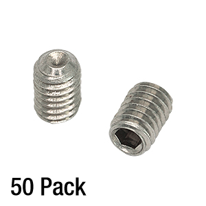 SS4MS6 - M4 x 0.7 Stainless Steel Setscrew, 6 mm Long, 50 Pack