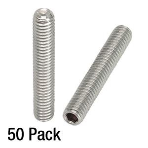 SS4MS25 - M4 x 0.7 Stainless Steel Setscrew, 25 mm Long, 50 Pack