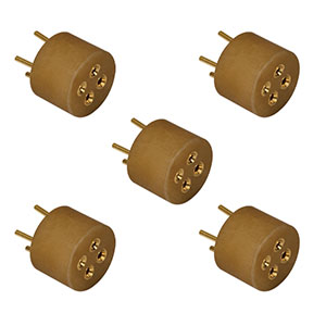 S8060-4-P5 - Laser Diode Socket for Ø9 mm Laser, 4 Pin, 5 Pack