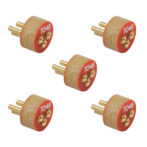 STO46P-P5 - Pass Through Photodiode Socket for TO-46 and TO-18 Diodes, 5 Pack