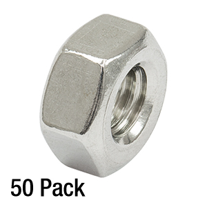 N25S0440 - 1/4in-20 Stainless Steel Nut, 50 Pack