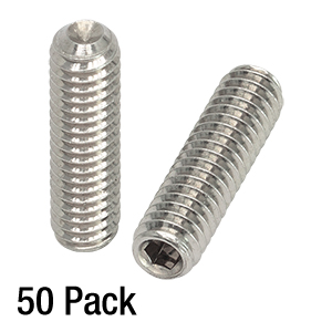 SS8S0625 - 8-32 Stainless Steel Setscrew, 5/8in Long, 50 Pack
