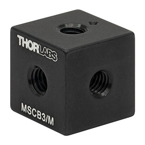 MSCB3/M - 12.7 mm Construction Cube with M4 x 0.7 Tapped Holes