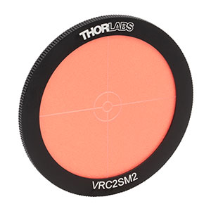 VRC2SM2 - SM2-Threaded Visible and IR Alignment Disk (400 - 640 nm, 800 - 1700 nm)