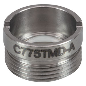 C775TMD-A - f = 4.0 mm, NA = 0.6, WD = 1.5 mm, Mounted Aspheric Lens, ARC: 350 - 700 nm