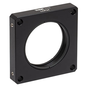 LCP34 - 60 mm Cage Plate, SM2 Threads, 0.5in Thick, 8-32 Tap (Two SM2RR Retaining Rings Included)