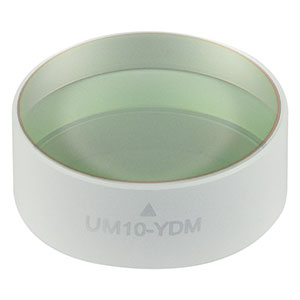 UM10-YDM - Ø1in Low-GDD Ultrafast Pump-Through Mirror for Yb Lasers, 10° AOI