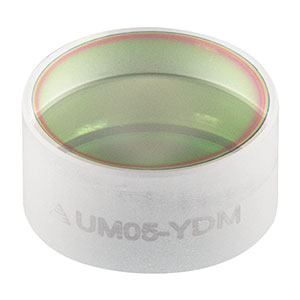 UM05-YDM - Ø1/2in Low-GDD Ultrafast Pump-Through Mirror for Yb Lasers, 10° AOI