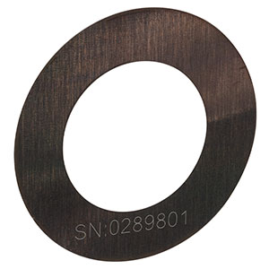 P7500UK - Ø1/2in (12.7 mm) Umounted Large Pinhole, 7500 ± 50 µm Pinhole Diameter, Stainless Steel