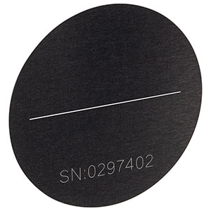 S50ULK - Ø1/2in Unmounted Slit, 50 ± 3 µm Wide, 10 mm Long