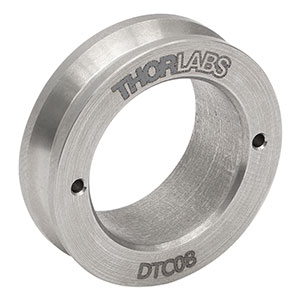 DTC08 - Male D4T Dovetail Adapter, External C-Mount Threads, Ø0.8in Bore