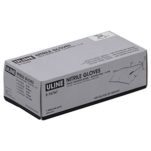 MC10B-S - Small Powder-Free Nitrile Gloves, Qty. 100 Gloves, Black