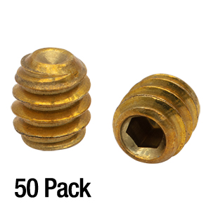 SS4B013 - 4-40 Brass Setscrew, 1/8in Long, 50 Pack