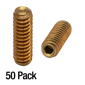 SS4B038 - 4-40 Brass Setscrew, 3/8in Long, 50 Pack