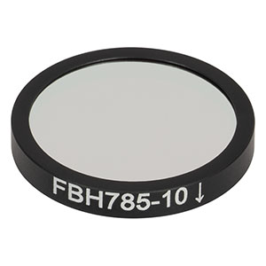FBH785-10 - Hard-Coated Bandpass Filter, Ø25 mm, CWL = 785 nm, FWHM = 10 nm