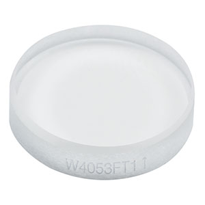 W4053FT1 - Ø1/2in Single-Sided Textured Antireflective Window, UVFS, AR Range: 400 - 1100 nm, t = 3.0 mm